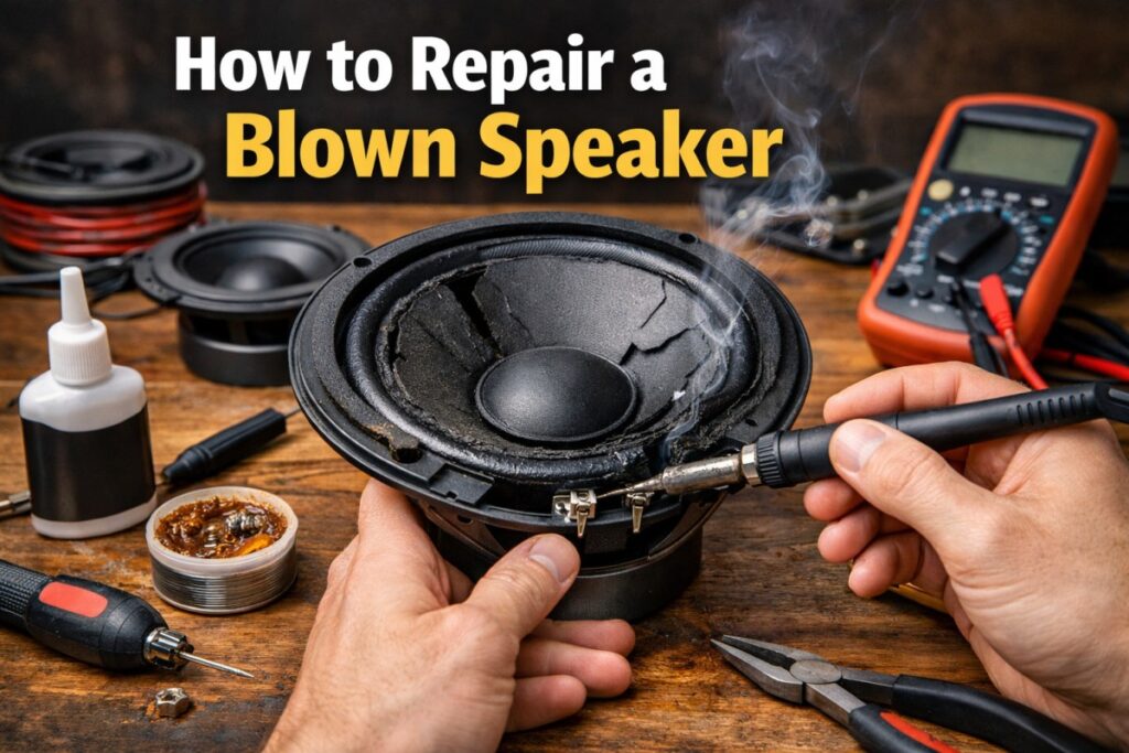 How to Repair a Blown Speaker